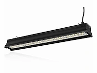 6 x led industriële hanglamp 200w – 6400k koud wit - zwart – ip20 – pyramid-200 - afbeelding 2 van  5