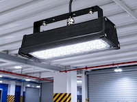 6 x led industriële hanglamp 50w – 6400k koud wit - zwart – ip20 – pyramid-50 - afbeelding 1 van  5