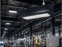 6 x led industriële hanglamp 50w – 6400k koud wit - zwart – ip20 – pyramid-50 - afbeelding 3 van  5