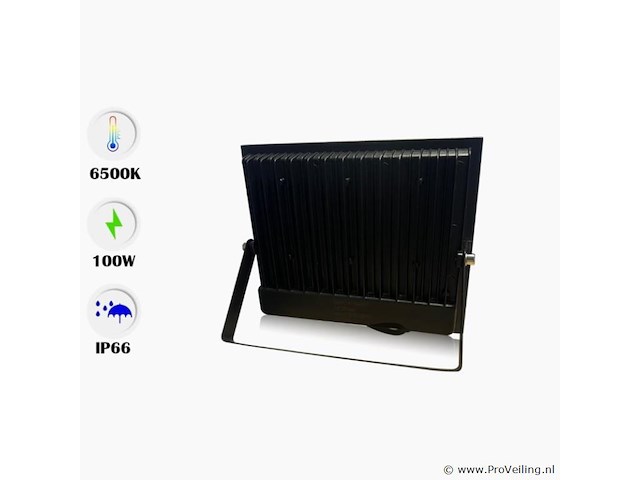 6 x led schijnwerper 100w mini – 6500k koud wit – ip65 waterdicht - afbeelding 2 van  5