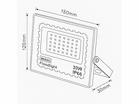 6 x led schijnwerper mini 30w – 6500k koud wit – ip65 – minions-30 - afbeelding 5 van  5