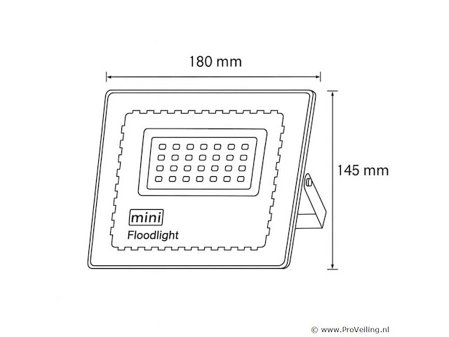 6 x led schijnwerper mini 50w – 6500k koud wit – ip65 – minions-50 - afbeelding 5 van  5