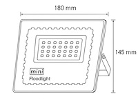 6 x led schijnwerper mini 50w – 6500k koud wit – ip65 – minions-50 - afbeelding 5 van  5