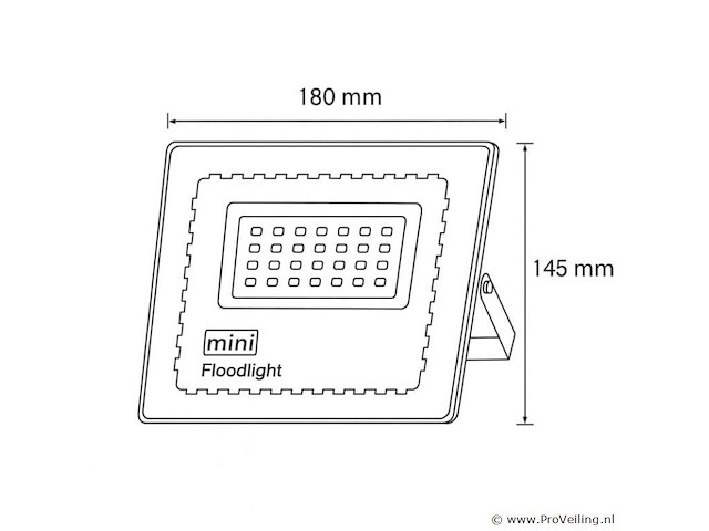 6 x led schijnwerper mini 50w – 6500k koud wit – ip65 – minions-50 - afbeelding 5 van  5