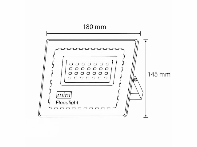 6 x led schijnwerper mini 50w – 6500k koud wit – ip65 – minions-50 - afbeelding 5 van  5