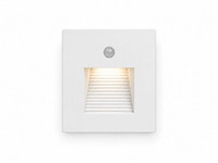 6 x led trapverlichting 1w – 4200k neutraal wit - wit – pir sensor – ip20 – diamond - afbeelding 2 van  5