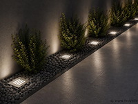 6 x led trapverlichting 3w - 6400k koud wit – ip54 – akik - afbeelding 1 van  5