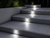 6 x led trapverlichting 3w - 6400k koud wit – ip54 – akik - afbeelding 3 van  5