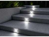 6 x led trapverlichting 3w - 6400k koud wit – ip54 – akik - afbeelding 3 van  5