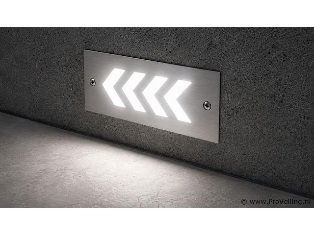 6 x led trapverlichting 3w - 6400k koud wit – ip54 – beril - afbeelding 3 van  5