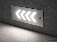 6 x led trapverlichting 3w - 6400k koud wit – ip54 – beril - afbeelding 3 van  5