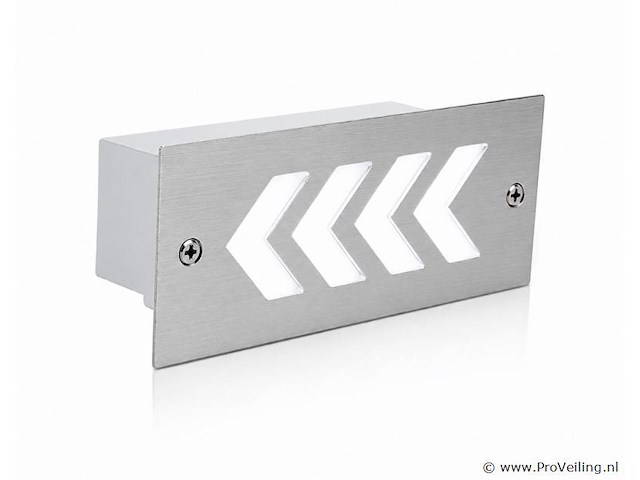 6 x led trapverlichting 3w - 6400k koud wit – ip54 – beril - afbeelding 2 van  5