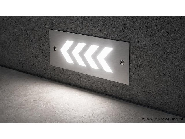 6 x led trapverlichting 3w - 6400k koud wit – ip54 – beril - afbeelding 3 van  5