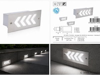 6 x led trapverlichting 3w - 6400k koud wit – ip54 – beril - afbeelding 5 van  5