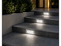 6 x led trapverlichting 3w - 6400k koud wit – ip54 – beril