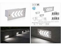 6 x led trapverlichting 3w - 6400k koud wit – ip54 – beril - afbeelding 5 van  5