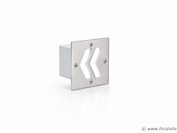 6 x led trapverlichting 3w - 6400k koud wit – ip54 – oniks - afbeelding 2 van  5
