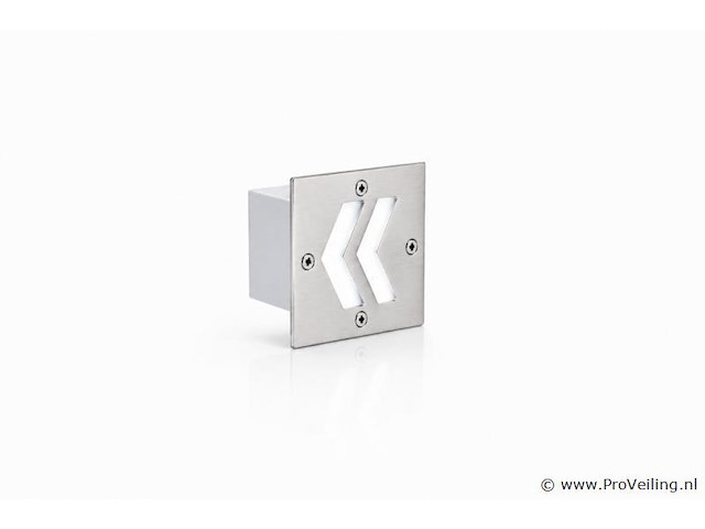 6 x led trapverlichting 3w - 6400k koud wit – ip54 – oniks - afbeelding 2 van  5