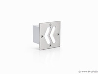 6 x led trapverlichting 3w - 6400k koud wit – ip54 – oniks - afbeelding 2 van  5