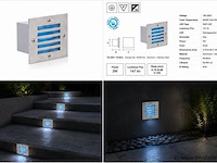 6 x led trapverlichting 3w - blauw – ip54 – akik - afbeelding 5 van  5