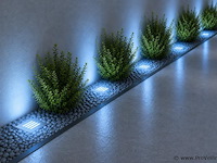 6 x led trapverlichting 3w - blauw – ip54 – akik - afbeelding 1 van  5