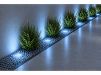6 x led trapverlichting 3w - blauw – ip54 – akik