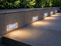 6 x led trapverlichting 3w - blauw – ip54 – beril - afbeelding 1 van  5