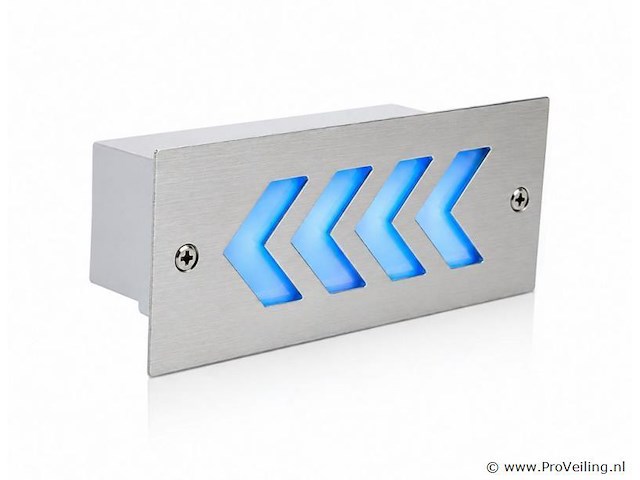 6 x led trapverlichting 3w - blauw – ip54 – beril - afbeelding 2 van  5