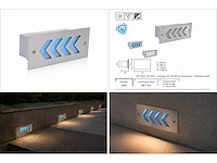 6 x led trapverlichting 3w - blauw – ip54 – beril - afbeelding 5 van  5