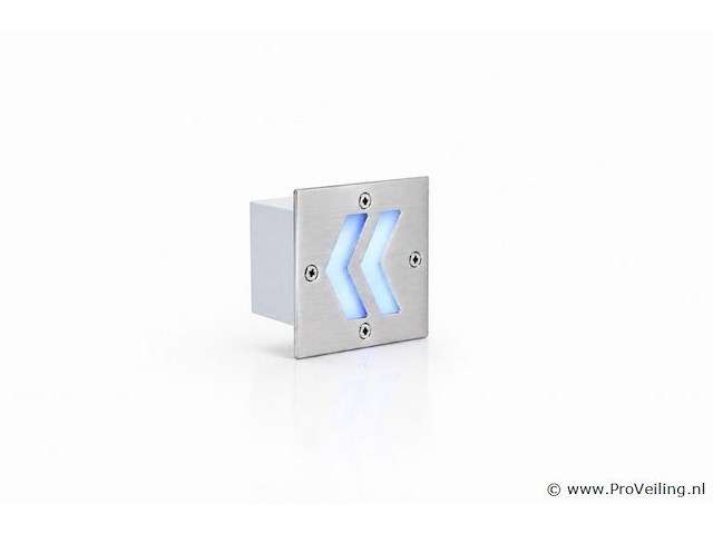 6 x led trapverlichting 3w - blauw – ip54 – oniks - afbeelding 2 van  5
