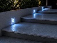 6 x led trapverlichting 3w - blauw – ip54 – oniks - afbeelding 3 van  5