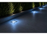 6 x led trapverlichting 3w - blauw – ip54 – oniks