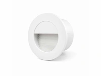 6 x led trapverlichting 3w – 3000k warm wit - rond – wit – ip54 – icon-r - afbeelding 2 van  5
