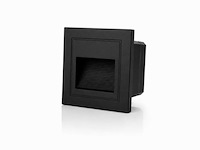 6 x led trapverlichting 3w – 3000k warm wit - vierkant – zwart – ip54 – icon-s - afbeelding 2 van  5