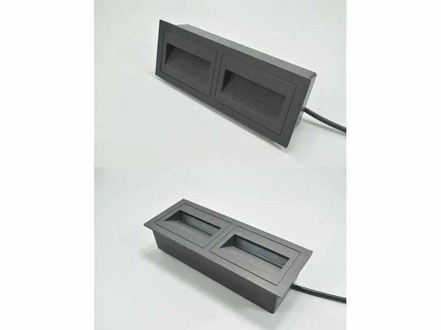 6 x led trapverlichting – 3w – 3000k warm wit – ip65 – rechthoekig – ly06 - afbeelding 4 van  4