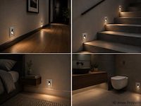 6 x led trapverlichting 3w – 4000k neutraal wit - matchroom – ip20 – zümrüt - afbeelding 3 van  5