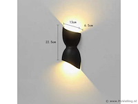 6 x led wandlamp – torso design – 10w – 3500k neutraal wit – sw-159 - afbeelding 2 van  4