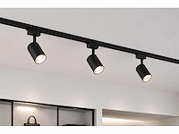 6 x railverlichting track – 1 fase – 3 meter – zwart - lighting track - afbeelding 3 van  5