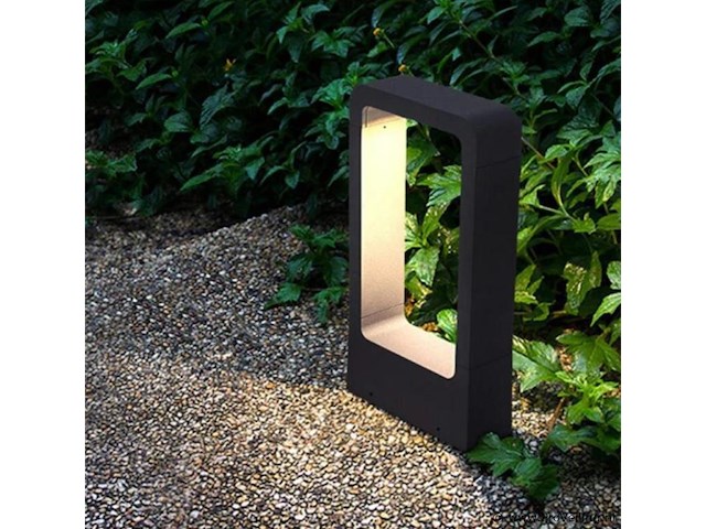 6 x tuinlamp 7w led 40 cm - 3500k warm wit (sla-01) - afbeelding 3 van  4