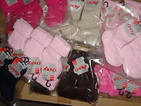 60 paar babysokjes 0-12 mnd assorti