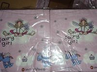 60 pakjes met 20 servetten 33cm fairy girl - afbeelding 2 van  3