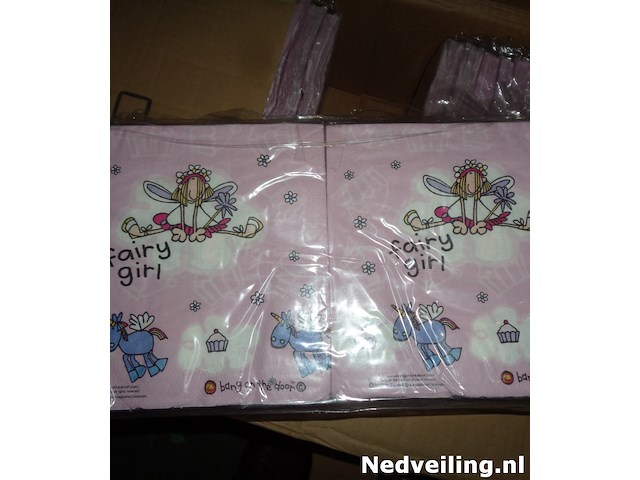 60 pakjes met 20 servetten 33cm fairy girl - afbeelding 3 van  3