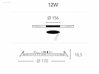 60 x g-tec ultralage led inbouwspots 12 watt - afbeelding 3 van  8
