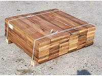 60 x guyana teak planken 25 x 140mm , lengte 75 cm