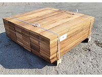 60 x guyana teak planken 25 x 140mm , lengte 85 cm - afbeelding 1 van  5