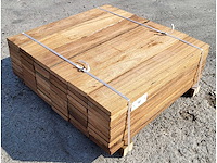 60 x guyana teak planken 25 x 140mm , lengte 85 cm - afbeelding 4 van  5