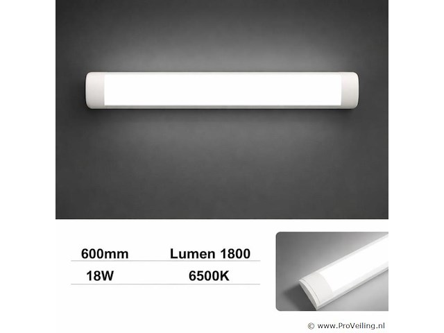 60 x led batten 18w – 60cm – 6500k koud wit – koppelbaar – tetra-60 - afbeelding 1 van  5