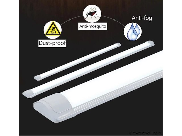 60 x led batten 36w – 120cm – 6500k koud wit – koppelbaar – tetra-120 - afbeelding 5 van  5