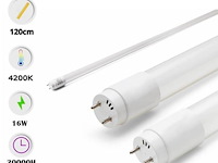 60 x t8 led buizen – 16w – 120cm – 4200k neutraal wit – tube-s - afbeelding 3 van  4