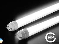 60 x t8 led buizen – 18w – 120cm – 6500k koud wit – - afbeelding 1 van  5